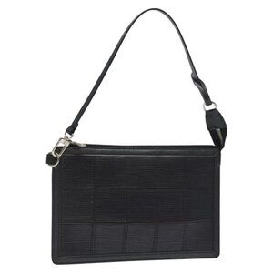 LOUIS VUITTON Epi Stretch Delmonico Pouch Black